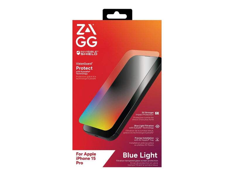 ZAGG InvisibleShield Glass Elite VisionGuard for Apple iPhone 15 Pro