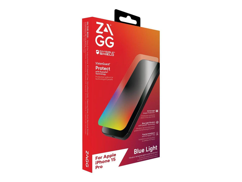 ZAGG InvisibleShield Glass Elite VisionGuard for Apple iPhone 15 Pro