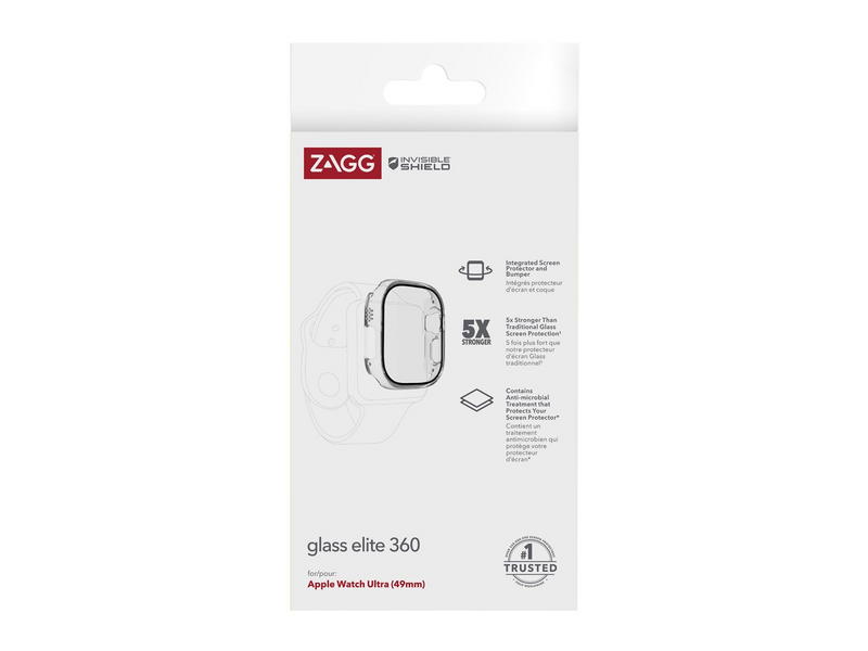 ZAGG InvisibleShield Glass Elite 360 for Apple Watch Ultra (49 mm)