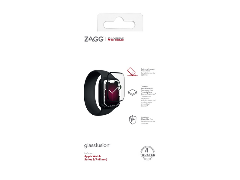 ZAGG InvisibleShield Glass Fusion+ for Apple Watch Series 7 (41mm)/ Series 8 (41mm)