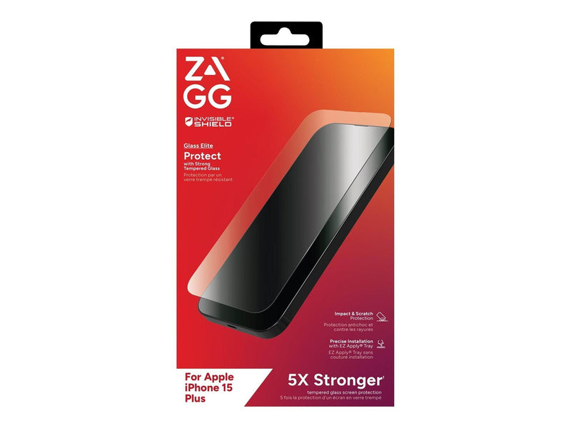 ZAGG InvisibleShield Glass Elite for Apple iPhone 15 Plus