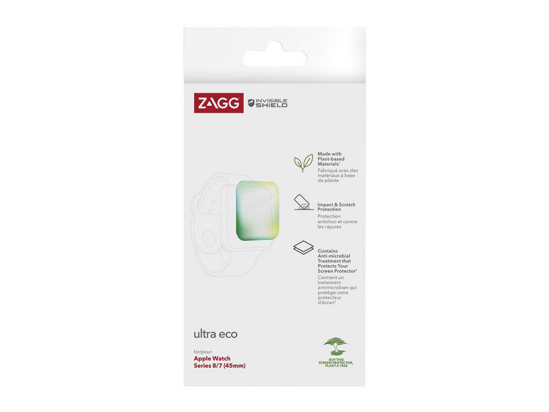 ZAGG InvisibleShield Ultra ECO for Apple Watch Series 8/7 (45mm)