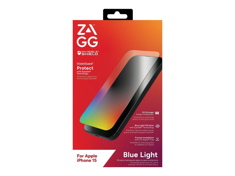 ZAGG InvisibleShield Glass Elite VisionGuard for Apple iPhone 15