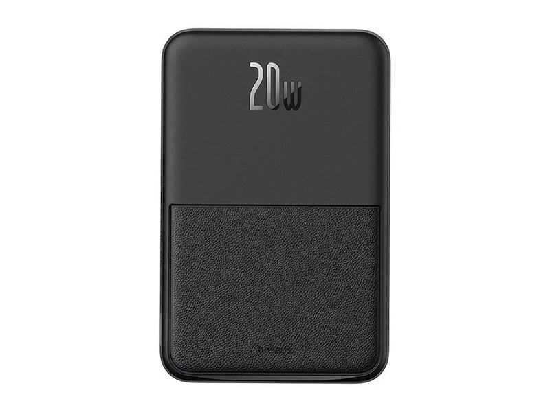 Baseus MagPro 5000mAh Wireless Fast Charging Power Bank PD 20W With Magnetic Stand - Black Powerbank (Akku) - schwarz - 5000 mAh