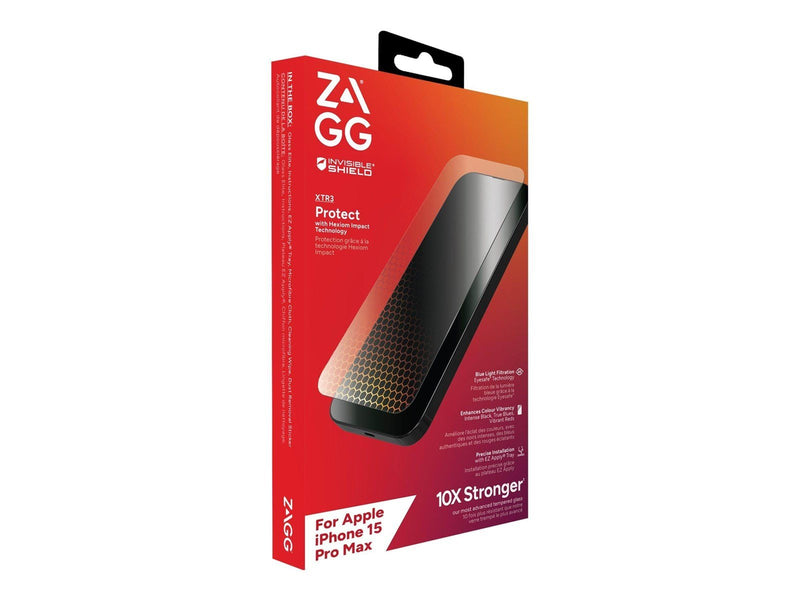 ZAGG InvisibleShield Glass XTR3 for Apple iPhone 15 Pro Max