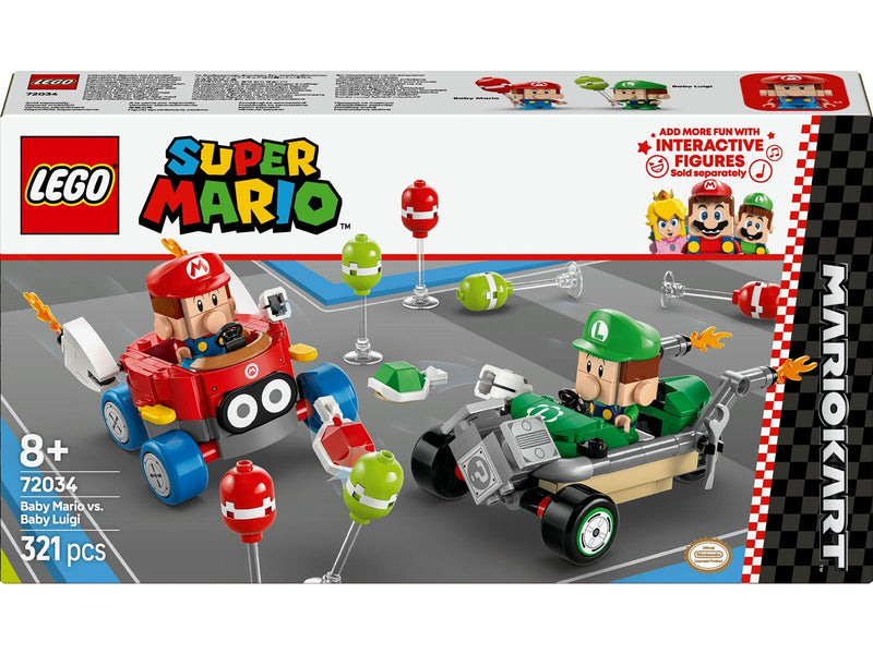 LEGO Super Mario 72034 Mario Kart™ – Baby Mario vs. Baby Luigi