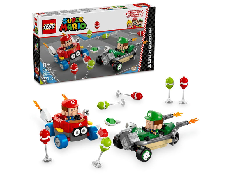 LEGO Super Mario 72034 Mario Kart™ – Baby Mario vs. Baby Luigi