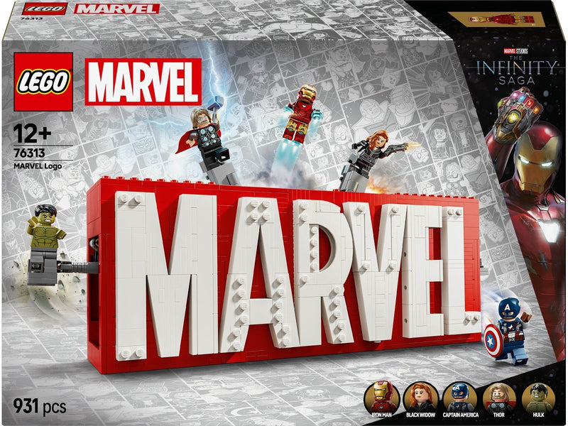 LEGO Super Heroes Marvel 76313 MARVEL Logo & Minifiguren