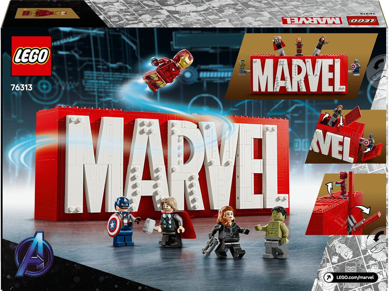 LEGO Super Heroes Marvel 76313 MARVEL Logo & Minifiguren