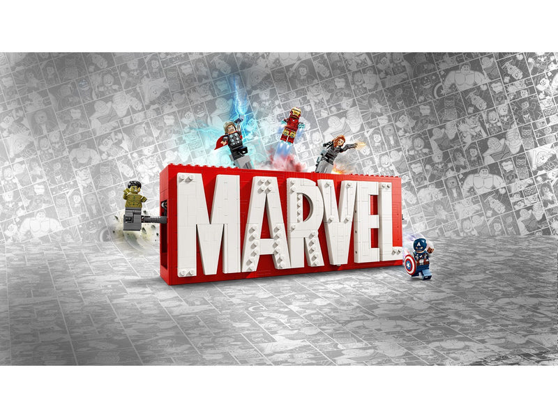 LEGO Super Heroes Marvel 76313 MARVEL Logo & Minifiguren