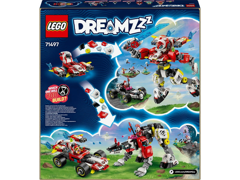 LEGO DREAMZzz 71497 Coopers Tiger-Mech und Zero's Hot Rod Auto