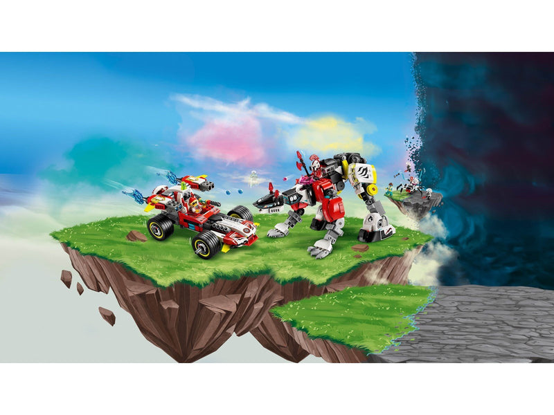 LEGO DREAMZzz 71497 Coopers Tiger-Mech und Zero's Hot Rod Auto