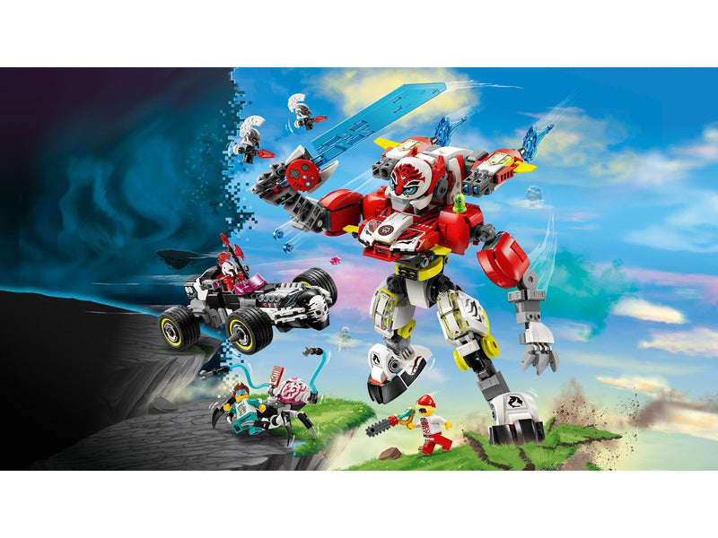LEGO DREAMZzz 71497 Coopers Tiger-Mech und Zero's Hot Rod Auto
