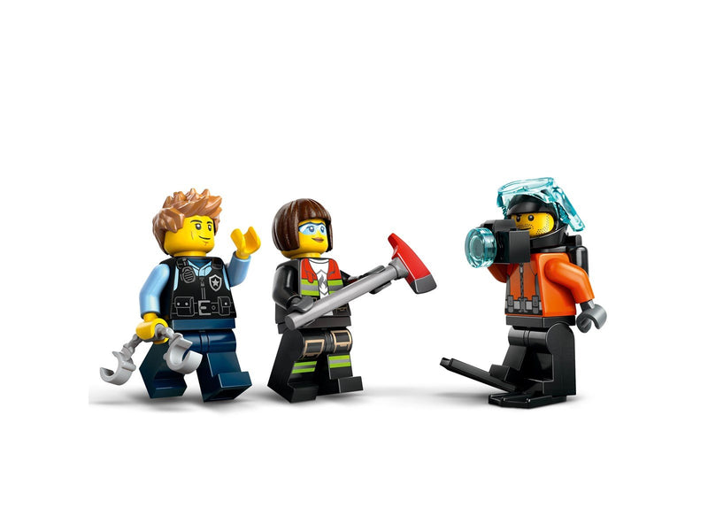 LEGO City 60462 Kombinationsset mit Hubschrauber, Löschauto und U-Boot