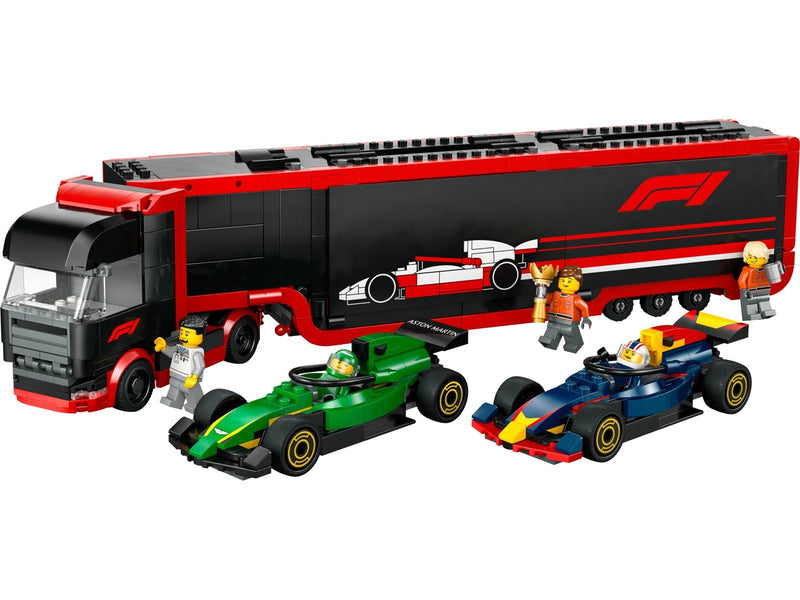 LEGO 60445 F1® Transporter mit RB20 & AMR24 F1® Rennautos