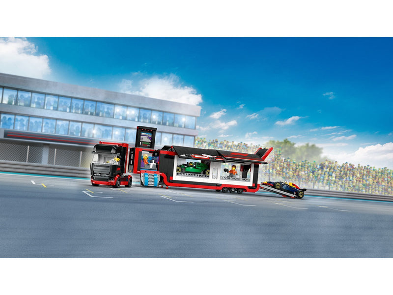 LEGO 60445 F1® Transporter mit RB20 & AMR24 F1® Rennautos
