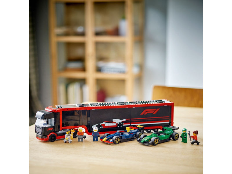 LEGO 60445 F1® Transporter mit RB20 & AMR24 F1® Rennautos