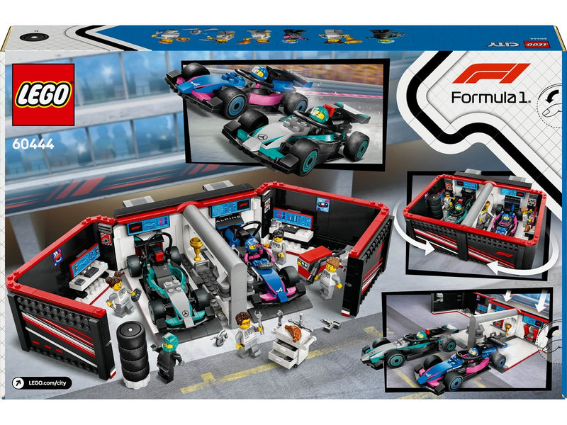 LEGO City 60444 F1® Garage mit Mercedes-AMG & Alpine Rennautos