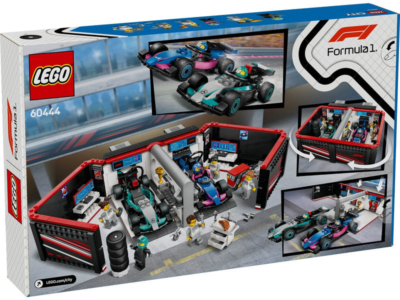 LEGO City 60444 F1® Garage mit Mercedes-AMG & Alpine Rennautos
