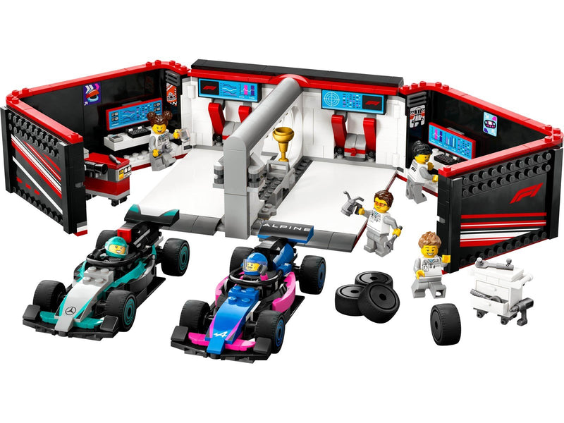 LEGO City 60444 F1® Garage mit Mercedes-AMG & Alpine Rennautos
