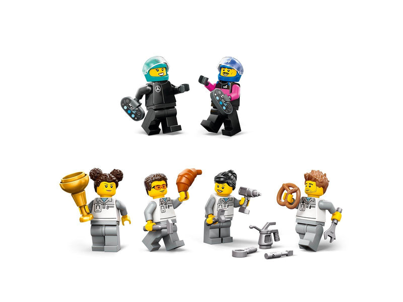 LEGO City 60444 F1® Garage mit Mercedes-AMG & Alpine Rennautos