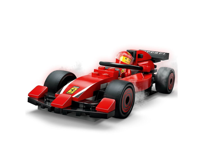 LEGO City 60443 F1® Boxenstopp mit Boxencrew und Ferrari Flitzer