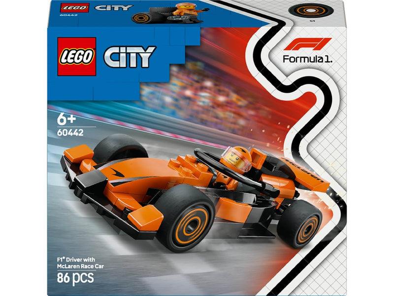 LEGO City 60442 F1® Rennfahrer mit McLaren Rennauto