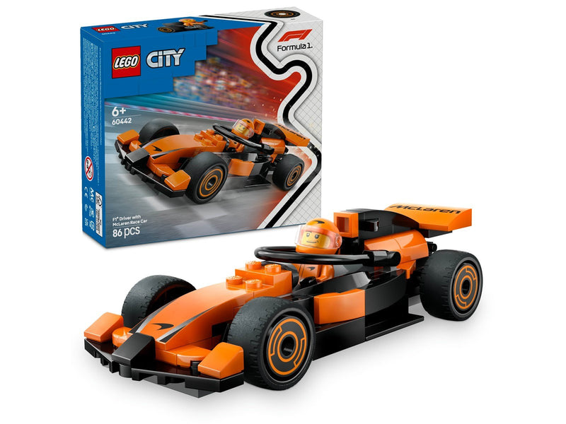 LEGO City 60442 F1® Rennfahrer mit McLaren Rennauto
