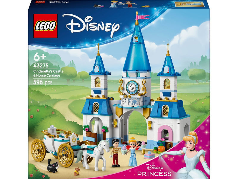 LEGO Disney 43275 Cinderellas Schloss und Pferdekutsche