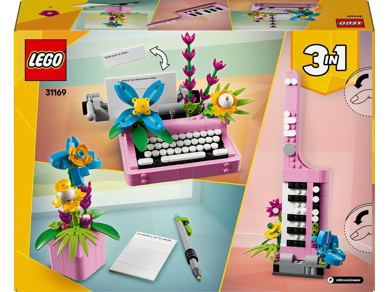 LEGO Creator 31169 Schreibmaschine mit Blumen