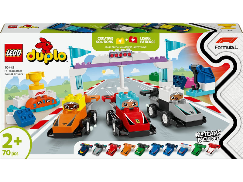 LEGO DUPLO 10445 F1® Team Rennautos mit Rennfahrern