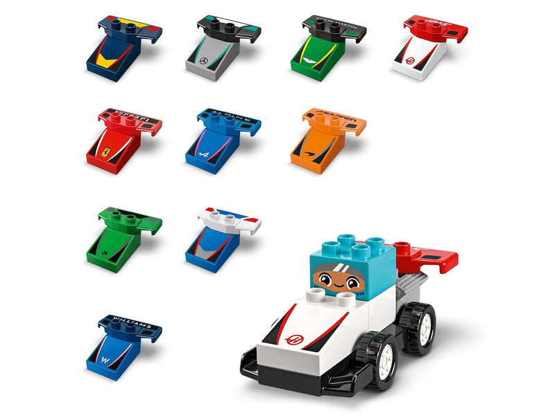 LEGO DUPLO 10445 F1® Team Rennautos mit Rennfahrern