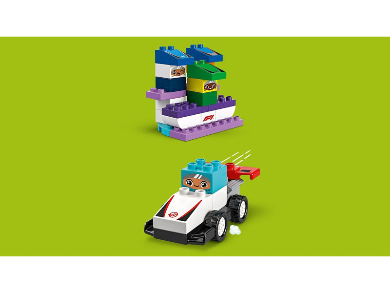 LEGO DUPLO 10445 F1® Team Rennautos mit Rennfahrern