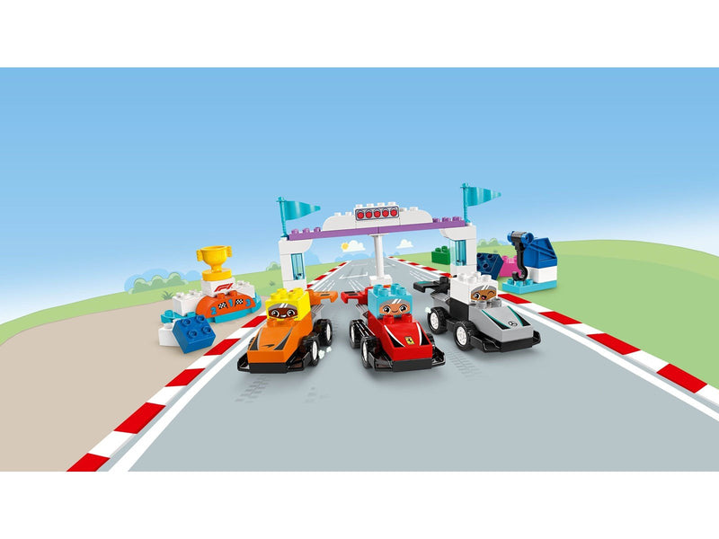 LEGO DUPLO 10445 F1® Team Rennautos mit Rennfahrern