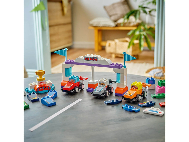 LEGO DUPLO 10445 F1® Team Rennautos mit Rennfahrern