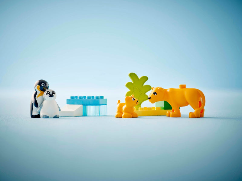 LEGO DUPLO 10442 Wildtier-Familien: Pinguine und Löwen