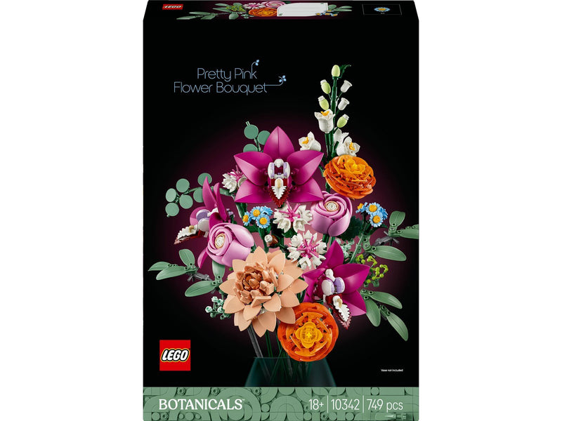 LEGO Botanicals 10342 Schöner Rosafarbener Blumenstrauß