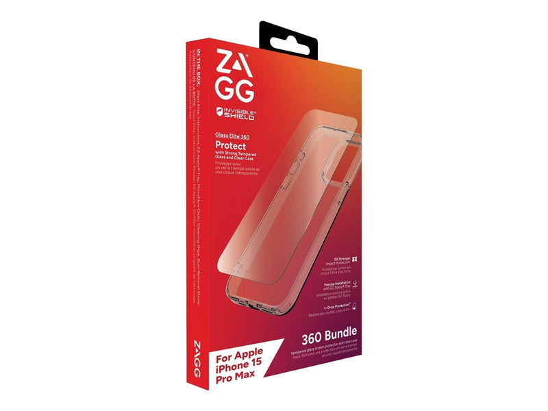ZAGG InvisibleShield Glass Elite 360 for Apple iPhone 15 Pro Max