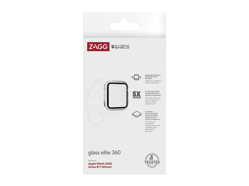 ZAGG InvisibleShield Glass Elite 360 for Apple-Watch Series 8 (45mm)