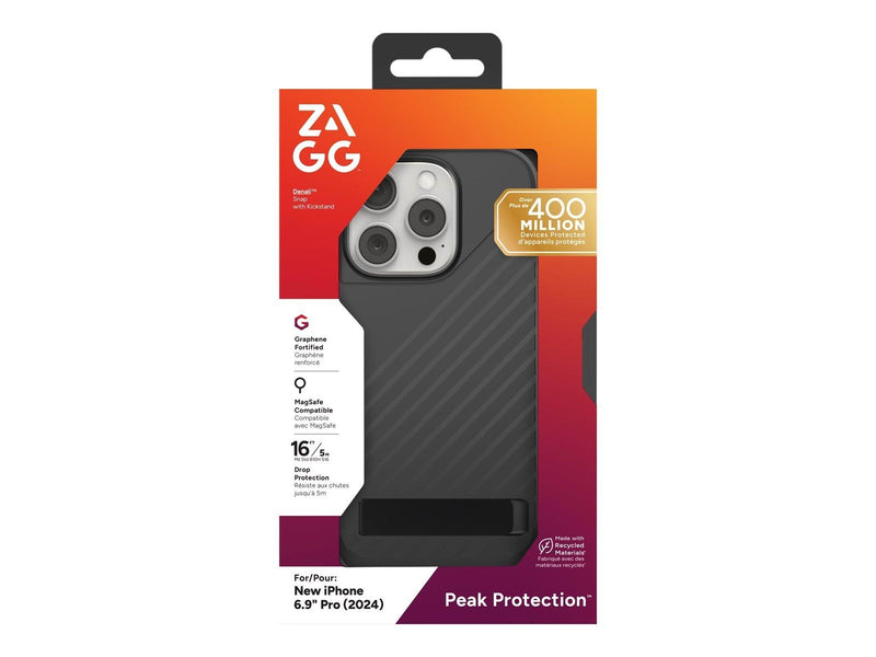 ZAGG Denali Snap w/Kickstand for Apple iPhone 16 Pro Max Black