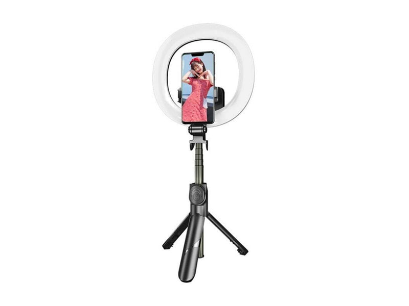 Puluz Selfie stick/ tripod with LED light ring
