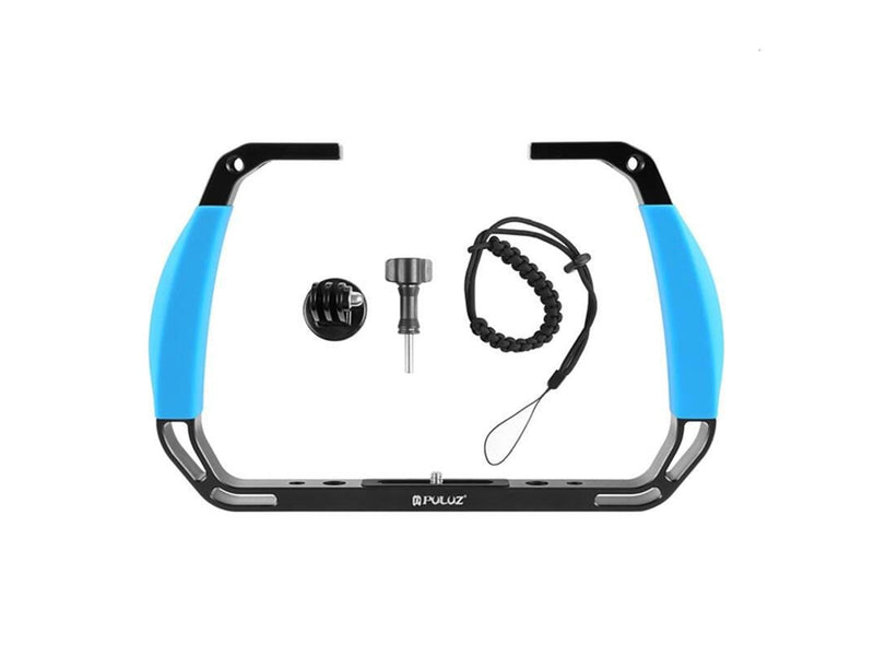 Puluz Underwater Diving Rig for Action Cameras (Blue)