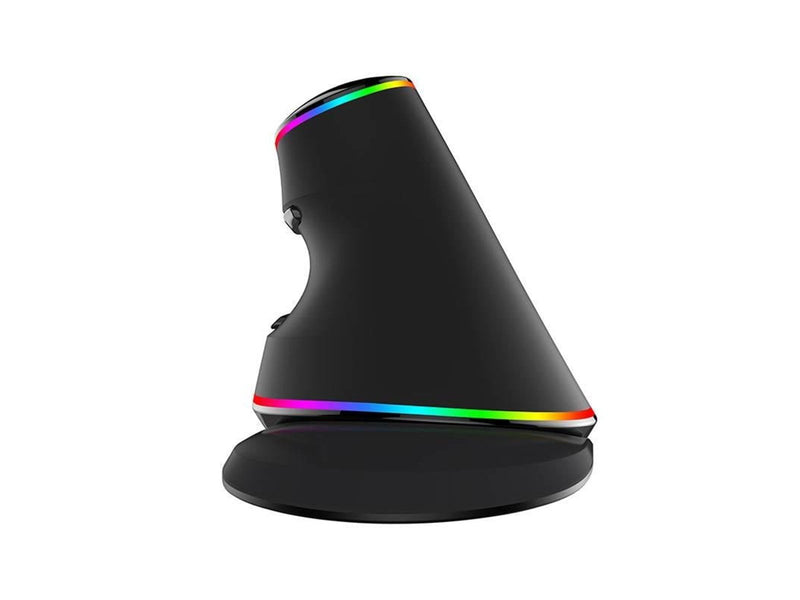 DeLUX Wired Vertical Mouse M618Plus 4000DPI RGB - Ergonomische Maus (Schwarz)