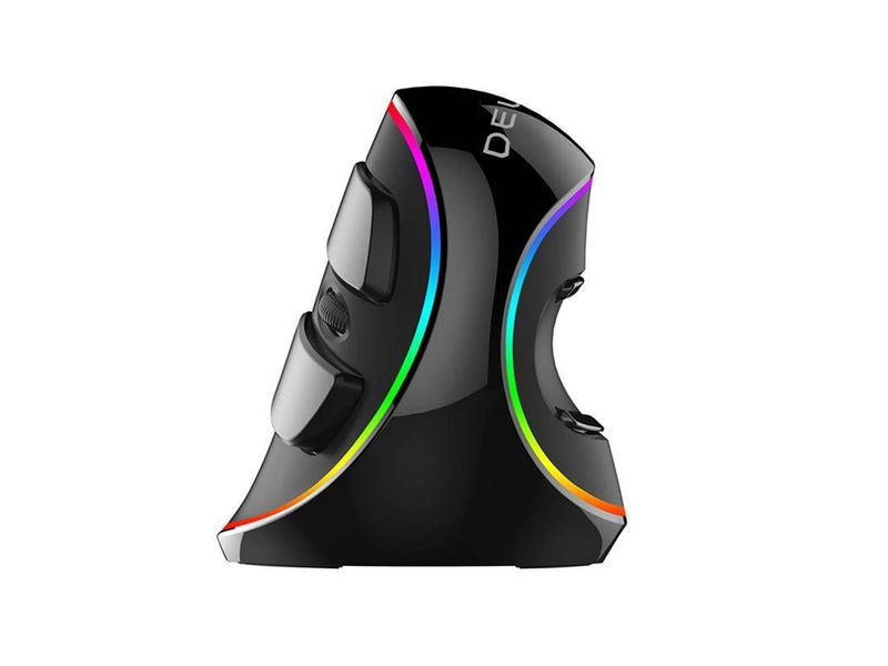 DeLUX Wired Vertical Mouse M618Plus 4000DPI RGB - Ergonomische Maus (Schwarz)
