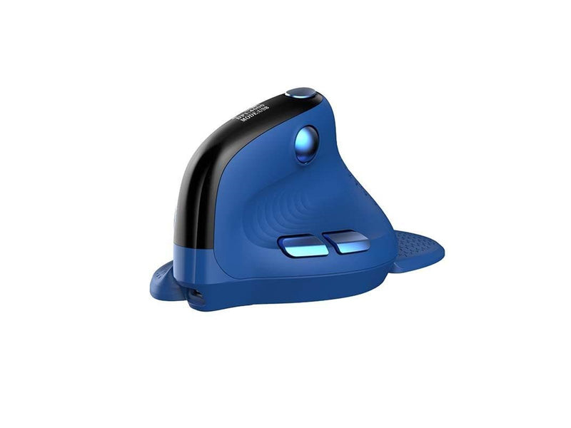 DeLUX M618XSD BT+2.4G RGB Wireless Vertical Mouse (blue) - Ergonomische Maus (Blau)