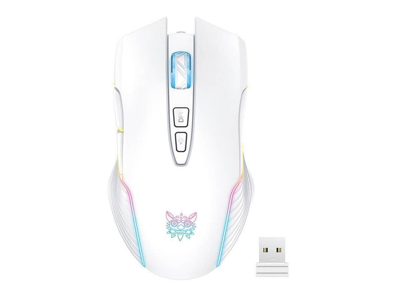 ONIKUMA CW905 Wireless - Gaming Maus (Weiß mit RGB Licht)