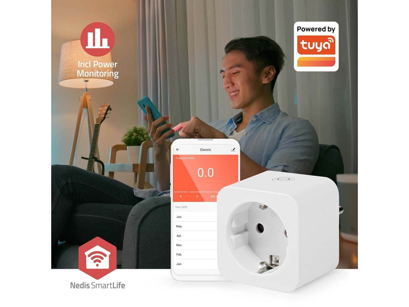 Nedis SmartLife Smart Plug Zigbee 3.0 IP21 Power meter White