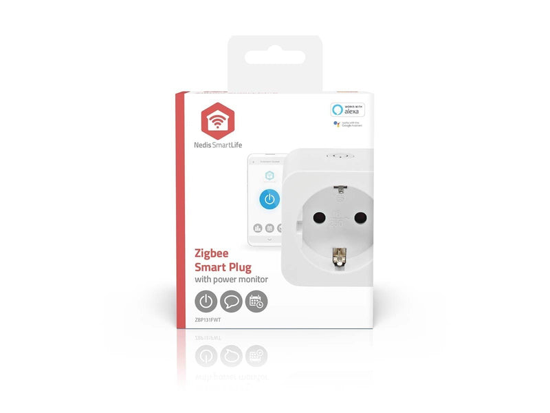 Nedis SmartLife Smart Plug Zigbee 3.0 IP21 Power meter White