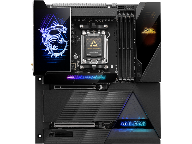 MSI MEG X870E GODLIKE Mainboard - AMD X870E - AMD AM5 socket - DDR5 RAM - Extended ATX
