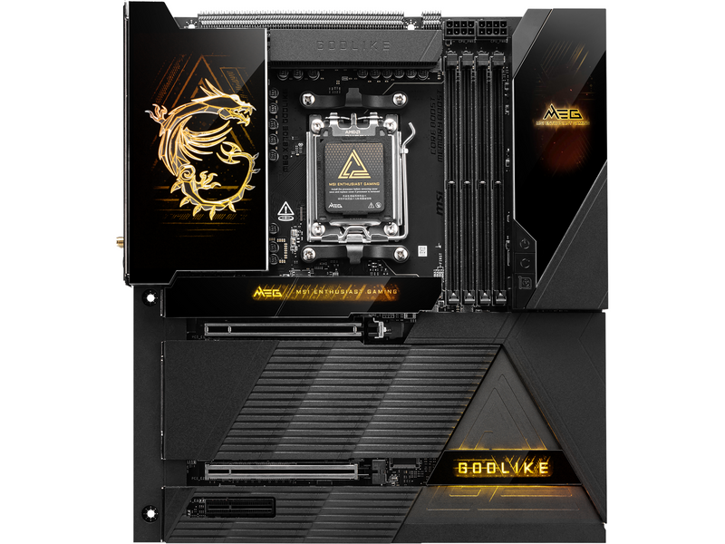 MSI MEG X870E GODLIKE Mainboard - AMD X870E - AMD AM5 socket - DDR5 RAM - Extended ATX